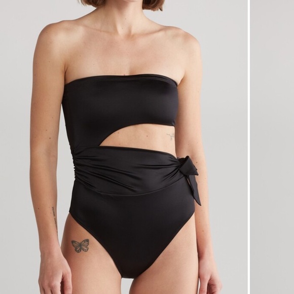 Good American Black Swimsuit with Cutout - Picture 1 of 6